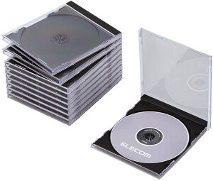 ELECOM GR Blu-ray/DVD/CDvP[X/1[/10pbN/ubN CCD-JSCN10BK