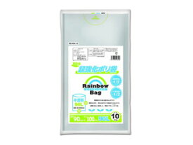 オルディ レインボーバッグ90L 0.025mm 半透明 10P RB-N90-10