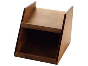 木製 オーガナイザーボックス用スタンド 2段2列 茶