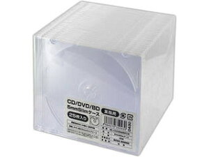 HIDISC/ハイディスク CD/DVD/BD 1枚収納 5mmスリムケース 25枚 ML-CD05S25PCR