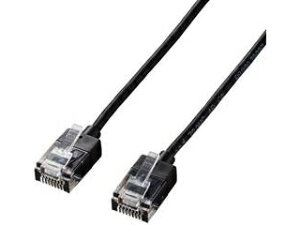 ELECOM �G���R�� LAN�P�[�u��/CAT6A/�X�[�p�[�X����/5.0m/�u���b�N LD-GPASS/BK5