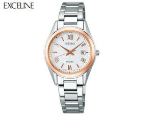 SEIKO セイコー EXCELINE エクセリーヌ SWCW150 LADYS レディース ペア 【Radio Wave Control Solar】【コンフォテックスチタン】【ピンクゴールド】 【seiko1803】