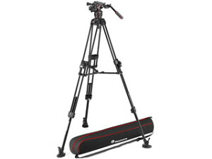 ★メーカー在庫僅少の為、納期にお時間がかかる場合があります。 Manfrotto マンフロット MVK608TWINFA ナイトロテック608ビデオ雲台+645FASTアルミ三脚