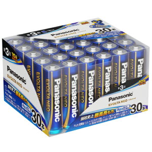 Panasonic パナソニック LR6NJ/30SH 乾電池エボルタNEO単3形30本パック