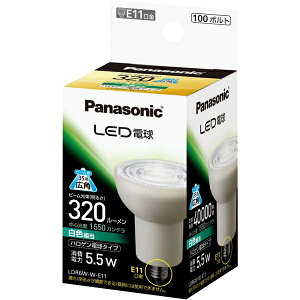 Panasonic pi\jbN LEDd nQd^Cv 5.5WiLp^CvjF/E11/320 lm/LDR6WWE11