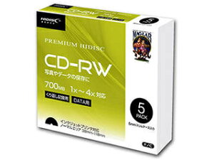 HIDISC 20Zbg HIDISC f[^p CD-RW 1-4{5mmXP[X5pbN HDCRW80YP5SCX20