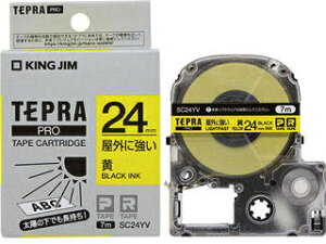 KINGJIM/�L���O�W�� PRO�e�[�v�J�[�g���b�W ���O�ɋ������x�� �� 24mm�� ����7m ������ SC24YV