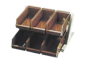 DXオーガナイザー 2段3列 ブラウン