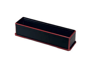 WAKAIZUMI 若泉漆器 ABSコンパクト箸箱 黒渕朱