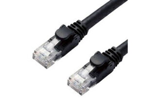 ELECOM �G���R�� 5�Z�b�g �G���R�� LAN�P�[�u��/CAT6A/�X�^���_�[�h/1m/�u���b�N LD-GPA/BK1X5