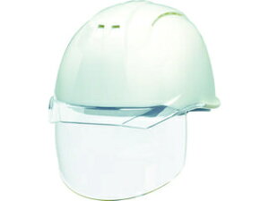 DICプラスチック 透明バイザーヘルメット(シールド面付) AP11EVO-CSW KP 白/クリア AP11EVO-CSW-HA6-KP-W/C