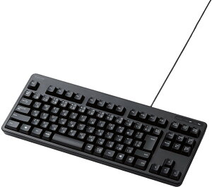 ELECOM エレコム 有線キーボード/メンブレン式/コンパクトサイズ/ブラック TK-FCM103BK