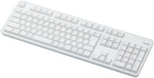 ELECOM �G���R�� �����L�[�{�[�h/�����u������/�t���T�C�Y/�z���C�g TK-FDM106TWH