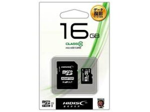 HIDISC/nCfBXN microSDHCJ[h 16GB Class10 UHS-I HDMCSDH16GCL10D SDϊA_v^/[P[Xt