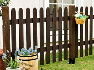 住まいスタイル ピケットフェンス ストレート基本セット 平地用 SFPS1200F-HB-DBR ダークブラウン 同梱注文不可 カード払い限定 沖縄・北海道・離島お届け並びに時間指定不可