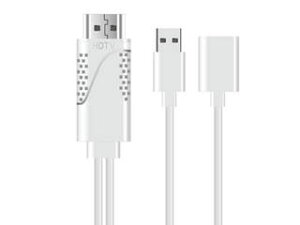 ���{�g���X�g�e�N�m���W�[ ���{�g���X�g�e�N�m���W�[ iPhone HDMI�~���[�����O�P�[�u�� (�z���C�g) IPHDMI-WH