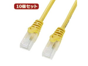 �T�����T�v���C �y10�Z�b�g�z�T�����T�v���C �c���܂�h�~CAT5eLAN�P�[�u�� LA-Y5TS-02YX10