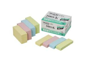 3M X[GWp Post-it |XgCbg ĐGRmpbN ӂ񍬐F4F 100 20pbh 5001-K c75×25mm 21_12mp10 3m_psta