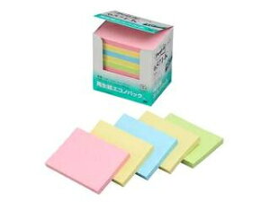 3M/スリーエムジャパン 【Post-it/ポストイット】再生紙エコノパック ノート 6571-K 混色4色 縦75×横100mm 100枚 10パッド