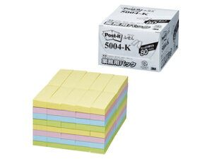 3M/X[GWp yPost-it/|XgCbgzӂ ƖppbN 4FF 5004-K c75×25mm 100 80pbh