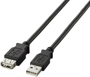 ELECOM �G���R�� USB2.0���� �����P�[�u�� A�^�C�v/1.5m(�u���b�N) U2C-E15BK