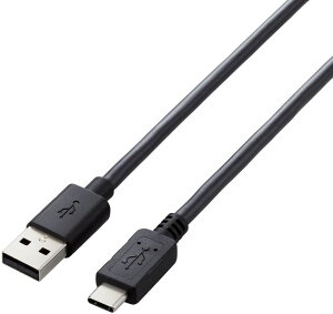 ELECOM �G���R�� USB2.0�P�[�u��/A-C�^�C�v/�m�[�}��/4m/�u���b�N U2C-AC40BK
