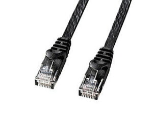 �T�����T�v���C �J�e�S��6�t���b�gLAN�P�[�u�� 15m �u���b�N LA-FL6-15BK