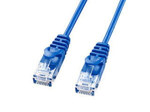 �T�����T�v���C �J�e�S��6�ɍ�LAN�P�[�u�� 3m �u���[ LA-SL6-03BL