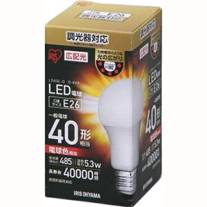 IRIS OHYAMA �A�C���X�I�[���} LED�d���L�z�� ���� �d���F40�`����(485lm) LDA5L-G-E26/D-4V2