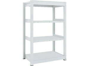 【組立・輸送等の都合で納期に1週間以上かかります】 TRUSCO/トラスコ中山 【代引不可】TUG型中量棚450kg 単体 1255X476XH1500 4段 TUG450-54S-4