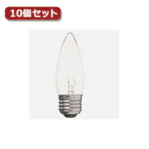YAZAWA YAZAWA �V�����f���A�� C37 E26 60W �N���A10�Z�b�g C372660CX10