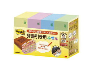 3M X[GWp Post-it |XgECbg pӂ F4F JBF-1000 65mm×25mm 250 4 pbh
