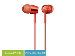 SONY �\�j�[ MDR-EX155AP(R)(���b�h) ���^�C���i�[�C���[���V�[�o�[