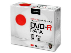 HIDISC/nCfBXN yTYR[hV[YzDVD-R f[^p 16{ 4.7GB 5mmX 10 TYDR47JNP10SC