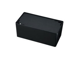 サンワサプライ ケーブル＆タップ収納ボックス（Mサイズ・ブラック） CB-BOXP2BKN2