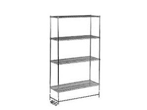 【代引不可】TKGワイヤーシェルフセット/S1848C×P63C×4段