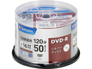 Verbatim/o[xC^ 1^pDVD-R(VideoCPRM) 120 16{ 50XshP[X Vo[[x VHR12J50VS1