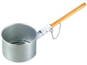 鉄鋳物目皿付 ジャンボ火起し(木柄差込式)中(φ180)