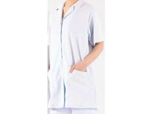 福田商店 テクノファインコート 女子襟有り半袖白衣/NR−432 L