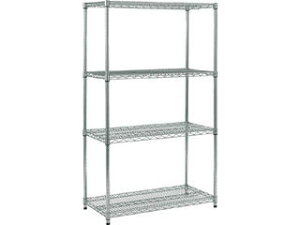 TRUSCO/トラスコ中山 【代引不可】ステンレス製メッシュラック H1533XW605XD457 4段 TSM-5244