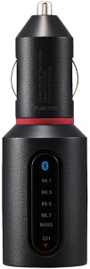 ELECOM �G���R�� FM�g�����X�~�b�^�[ Bluetooth/USB2�|�[�g�t 3.4A �d�ቹ�t LAT-FMBTB04BK �u���b�N