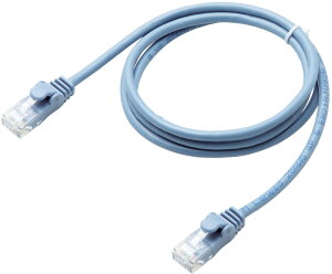 ELECOM �G���R�� CAT6���� Gigabit ���炩LAN�P�[�u�� 1m �u���[ LD-GPY/BU1