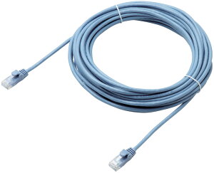 ELECOM �G���R�� CAT6���� Gigabit ���炩LAN�P�[�u�� 10m �u���[ LD-GPY/BU10