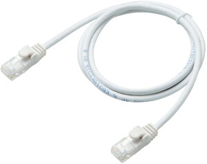 ELECOM �G���R�� CAT6���� Gigabit ���炩LAN�P�[�u�� 1m �z���C�g LD-GPY/WH1