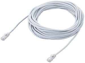 ELECOM �G���R�� CAT6���� Gigabit ���炩LAN�P�[�u�� 10m �z���C�g LD-GPY/WH10