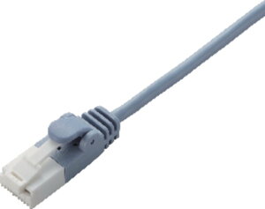 ELECOM �G���R�� �c���܂�h�~�X����LAN�P�[�u��(Cat6)/2.0m/�u���[ LD-GPST/BU20