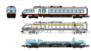 MICRO ACE }CNG[X 485n700ԑu NO.DO.KAvoꎞ 3Zbg A3954