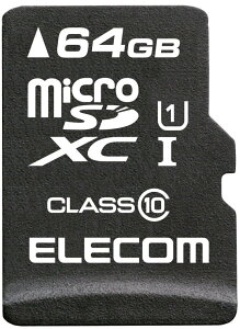 ELECOM GR microSDXCJ[h/f[^T[rXt/Class10/64GB MF-MSD064GC10R