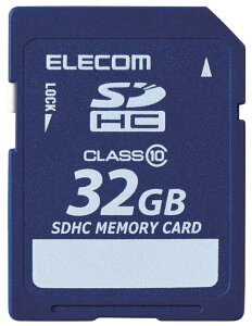 ELECOM �G���R�� SDHC�J�[�h/�f�[�^�����T�[�r�X�t/Class10/32GB MF-FSD032GC10R