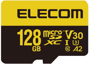 ELECOM GR microSDXCJ[h/ϋv/rfIXs[hNXV30Ή/UHS-I U3 90MB/s 128GB MF-HMS128GU13V3